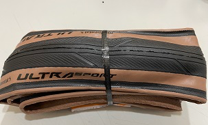 ULTRA SPORT III TIRE 700X28C BLACK/BROWN W/O